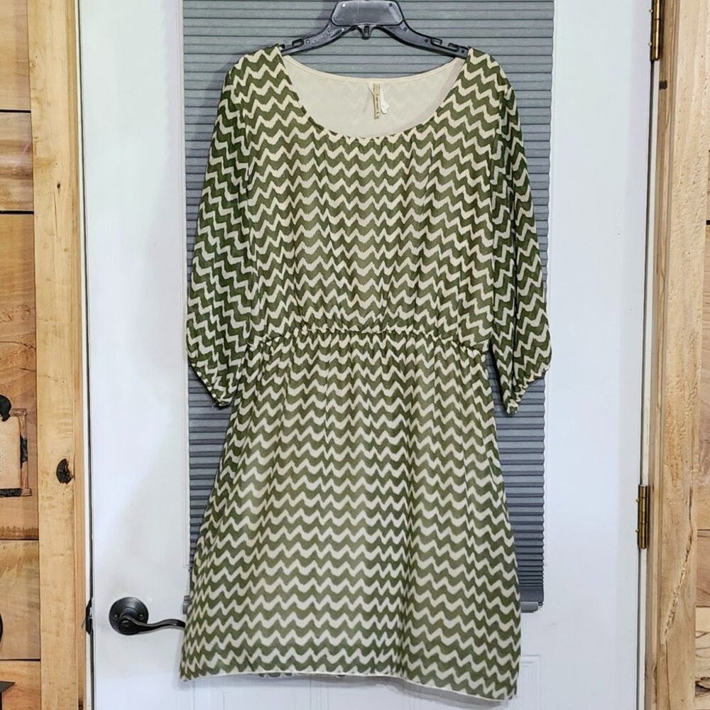 Espresso womans chevron lined dress  size 2x